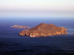 Figure 3a: Anacapa Island. Note prominent 100 ka terrace.