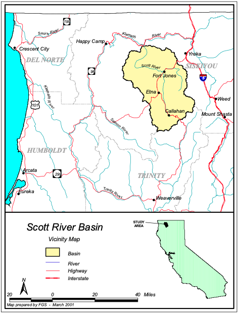 Figure 1. Scott River Location Map.