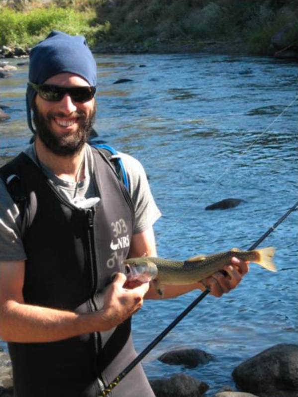 Figure 1. The 15-inch bull trout I caught the day after the big bull trout got away. Photo credit: Peter Moyle
