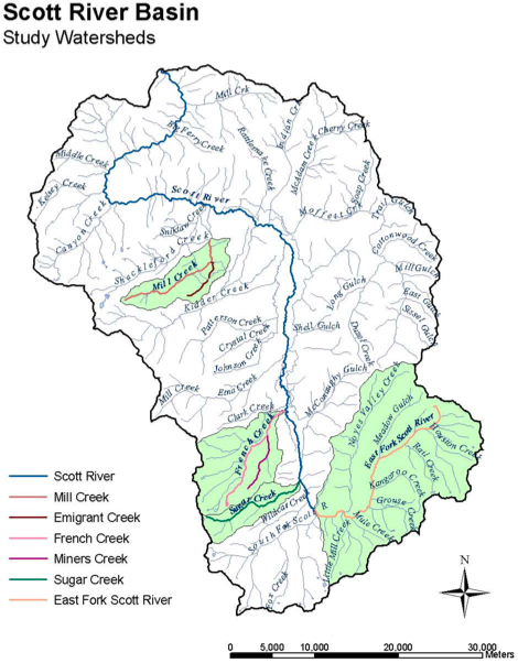 Figure 2. Study Watersheds.