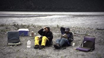 2 people sitting 