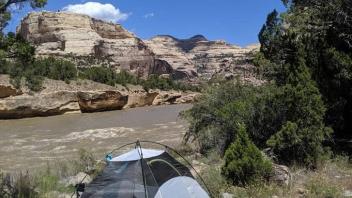 A camp site along the river (Photo_ Caroline Newell)