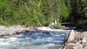 A large tributary to the Skeena River