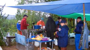 group of people having breakfast