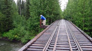 Abandoned train tressle