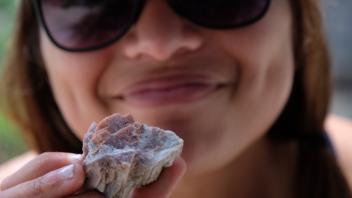 Class members went out in search of minerals