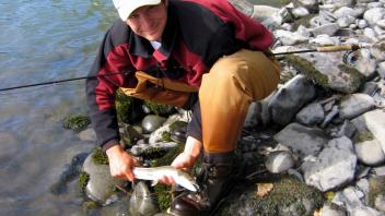 Evan with his fish