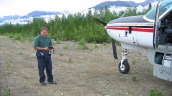 Our very talented pilot of the 8-seater Cessna