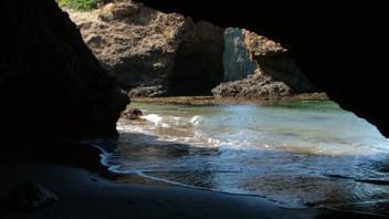 Peering Out of a Cave