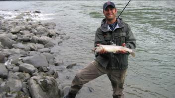 Ryan with a large bull trout