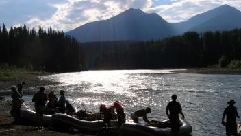 Setting up camp 