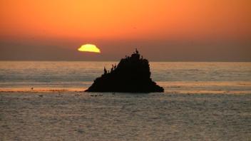 Sunrise over Scorpion Harbor