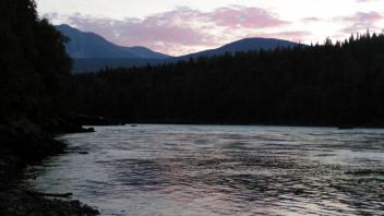 Sunset of the Skeena River