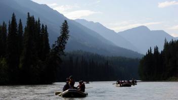 Upstream view of the Skeena River