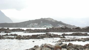 distant ice fall