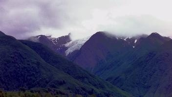 glacier above camp