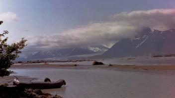 miles lk, chiles glacier, 1st view.