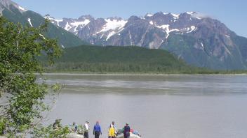 mountain river view