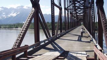 view down bridge