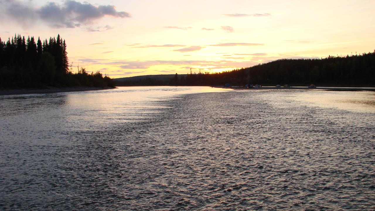 sunset over kobuk