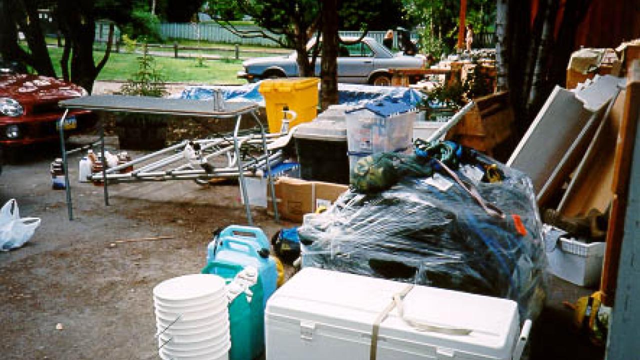 Packing up
