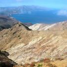 Monterey Basalt Contact looking towards Chinese Harbor, Santa Cruz Island Channel Islands National Park