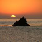 Sunrise over Scorpion Harbor