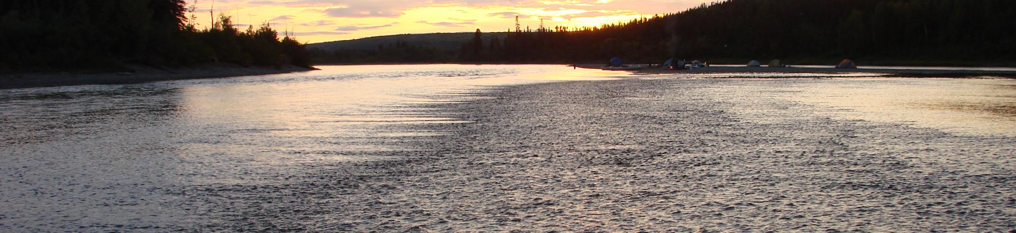 sunset over kobuk