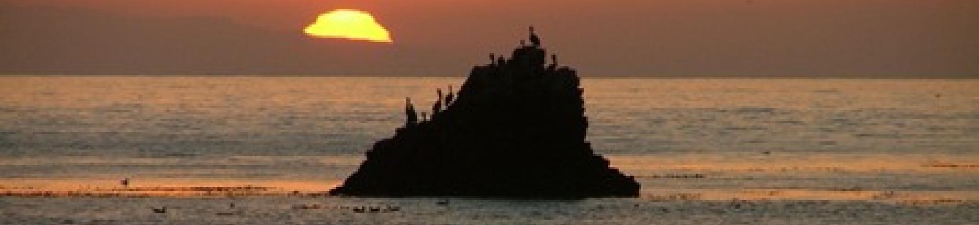 Sunrise over Scorpion Harbor